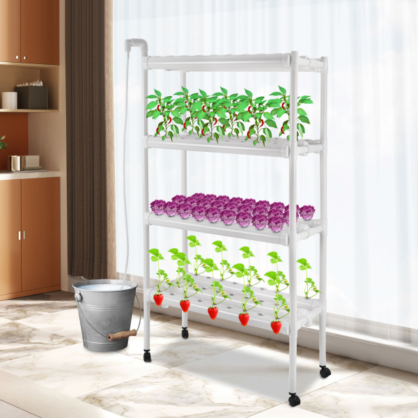 Kit de cultivo hidropónico, equipo de plantación hidropónica, 89*36*144cm sistema de cultivo hidropónico con cestas de cultivo Kit de cultivo hidropónico, equipo de plantación hidropónica, 89*36*144cm sistema de cultivo hidropónico con cestas de cultivo