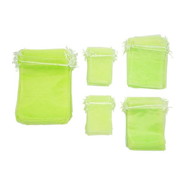 300 piezas, Bolsas de protección para frutas, Bolsas de malla para jardín con cordón, Bolsas de malla para frutas, Verde