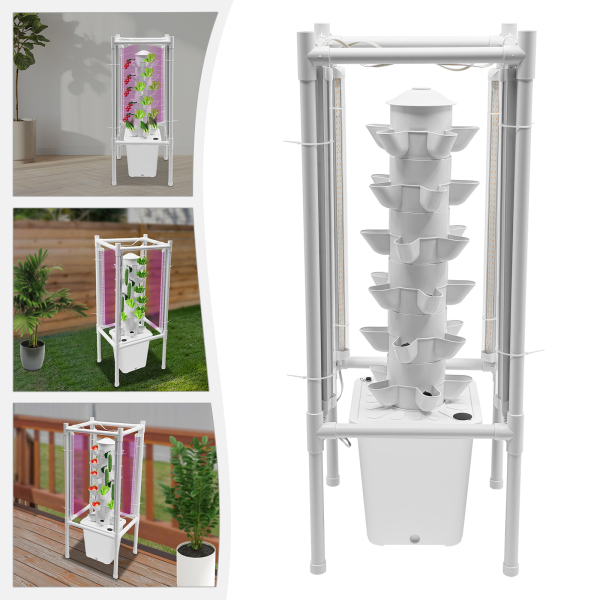 Kit de cultivo hidropónico vertical, kit de cultivo hidropónico, kit de germinación de maceta vertical