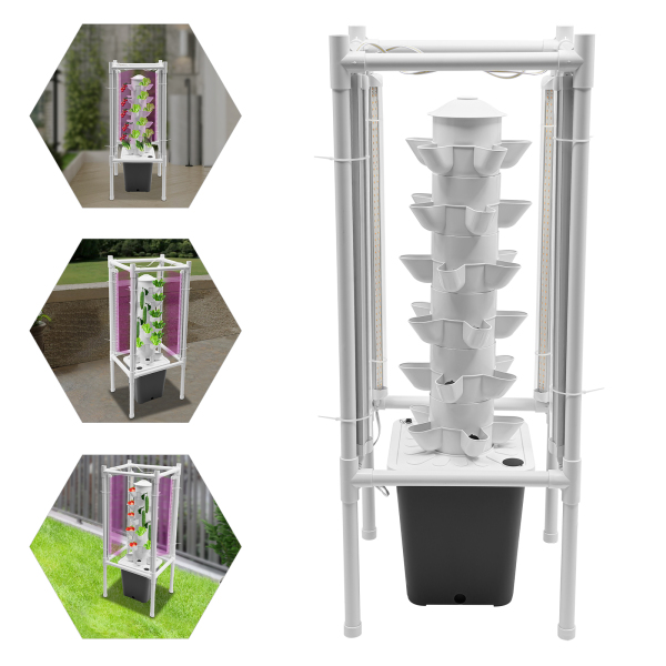 Kit de cultivo hidropónico vertical, kit de cultivo hidropónico, kit de germinación de macetas verticales Kit de cultivo hidropónico vertical, kit de cultivo hidropónico, kit de germinación de macetas verticales