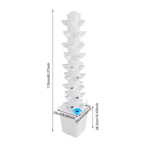 Mecanismo de Cultivo Hidropónico en Torre, Kit de Cultivo Hidropónico, Mecanismo Hidropónico de 45 Cápsulas