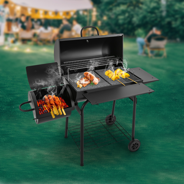 147*70*126cm Parrilla de carbón, Parrilla de carbón al aire libre, Parrilla de carbón negro para BBQ 147*70*126cm Parrilla de carbón, Parrilla de carbón al aire libre, Parrilla de carbón negro para BBQ