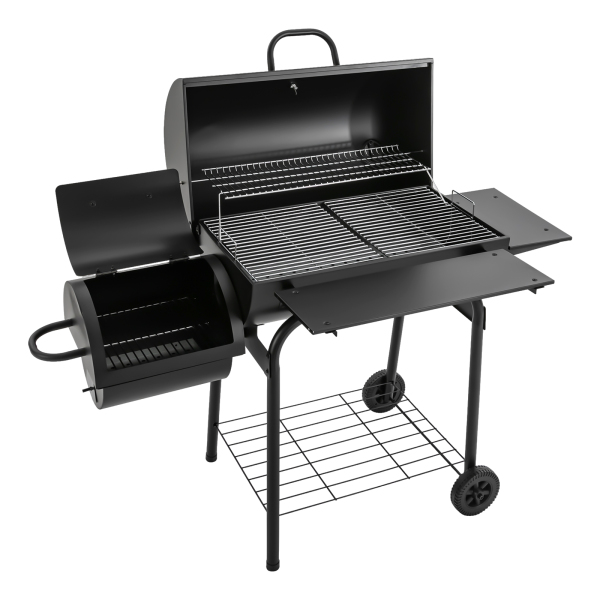 147*70*126cm Parrilla de carbón, Parrilla de carbón al aire libre, Parrilla de carbón negro para BBQ