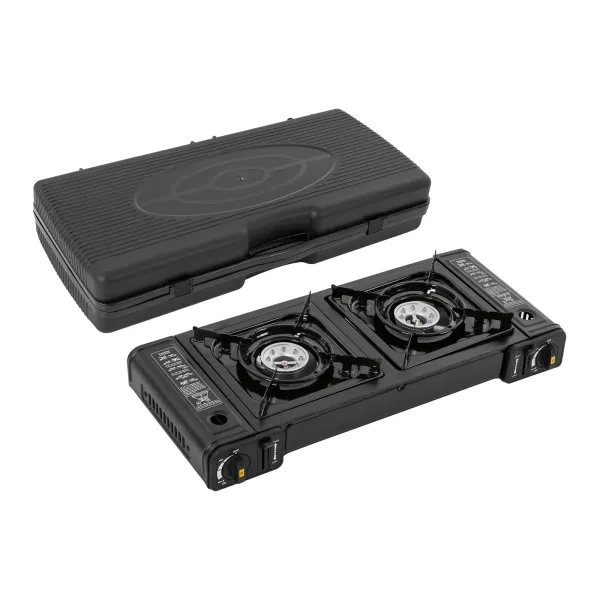 Estufa de camping de butano, portátil, quemador de camping de encendido automático GLP para RV, apartamentos, al aire libre， 64*27.8*8cm