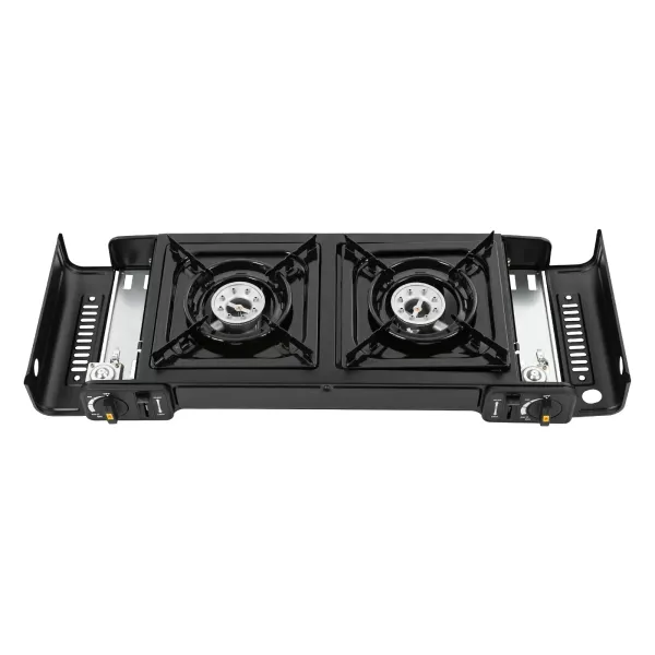 Estufa de camping de butano, portátil, quemador de camping de encendido automático GLP para RV, apartamentos, al aire libre， 64*27.8*8cm