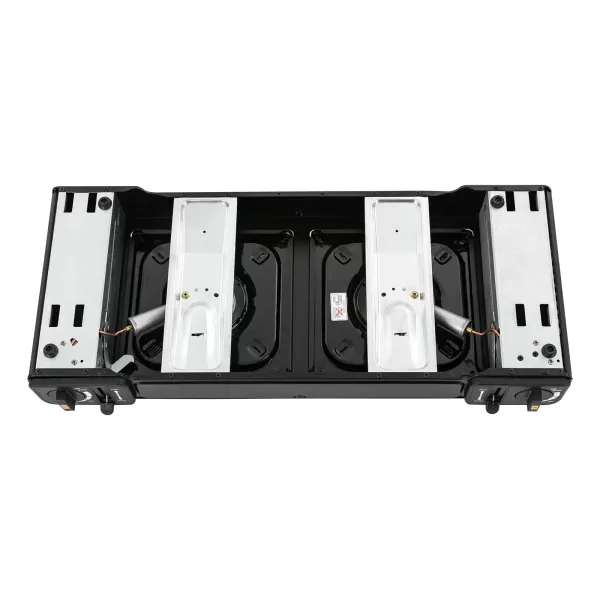 Estufa de camping de butano, portátil, quemador de camping de encendido automático GLP para RV, apartamentos, al aire libre， 64*27.8*8cm