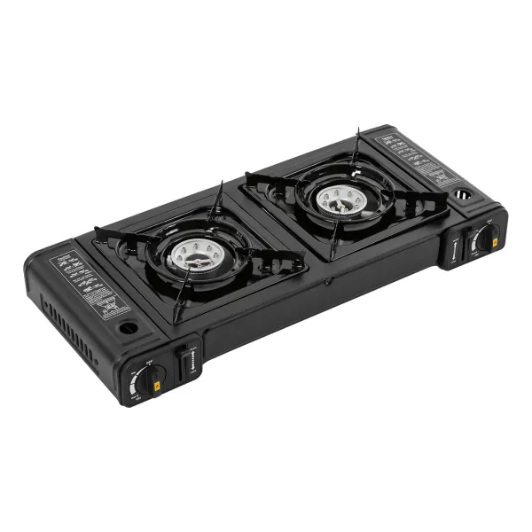 Estufa de camping de butano, portátil, quemador de camping de encendido automático GLP para RV, apartamentos, al aire libre， 64*27.8*8cm