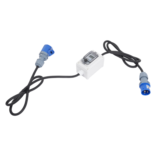 16A HRDQ-02 H07RN-F 3*2.5mm² Medidor de electricidad digital móvil, medidor de electricidad LED digital portátil, medidor de pantalla LED digital