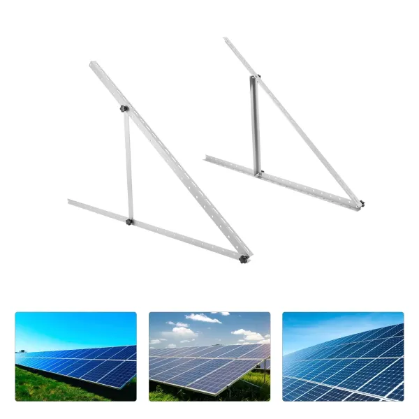 Soportes de inclinación de panel solar de 45 pulgadas con ángulo ajustable de 0 a 90 ° de inclinación para techo, caravana, barco y rejilla