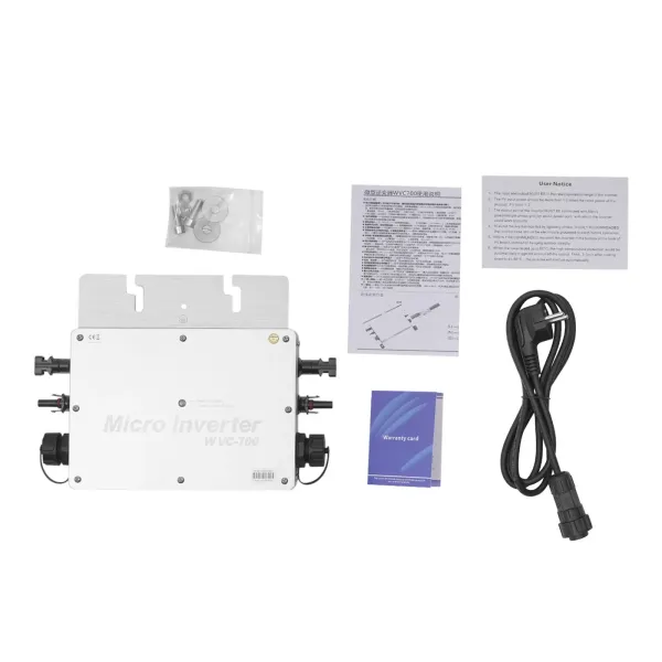 Inversor micro solar de 700 W, 230 V, MPPT, IP65, resistente al agua, inversor de red solar para paneles solares Pure Sine Wave Power Inverter Inversor micro solar de 700 W, 230 V, MPPT, IP65, resistente al agua, inversor de red solar para paneles solares Pure Sine Wave Power Inverter