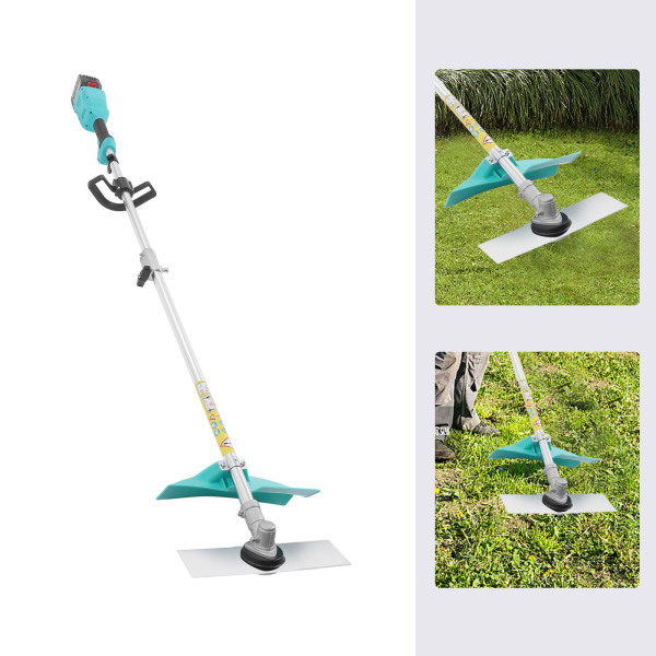 Cortacésped eléctrico inalámbrico con ruedas, con apoyabrazos, batería litio 24 V / 6Ah, motor 1300 W, verde Cortacésped eléctrico inalámbrico con ruedas, con apoyabrazos, batería litio 24 V / 6Ah, motor 1300 W, verde