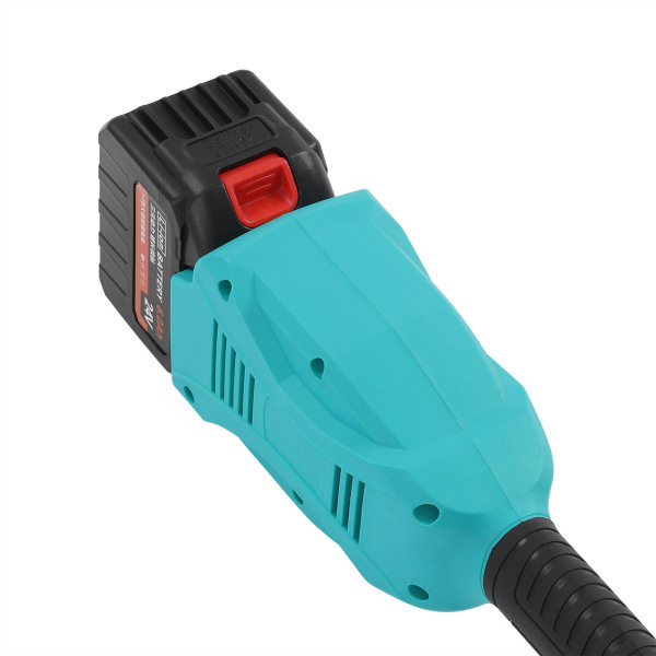 Cortacésped eléctrico inalámbrico con ruedas, con apoyabrazos, batería litio 24 V / 6Ah, motor 1300 W, verde Cortacésped eléctrico inalámbrico con ruedas, con apoyabrazos, batería litio 24 V / 6Ah, motor 1300 W, verde