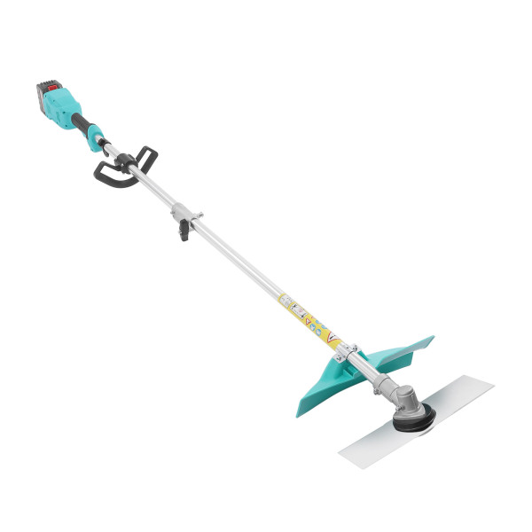 Cortacésped eléctrico inalámbrico con ruedas, con apoyabrazos, batería litio 24 V / 6Ah, motor 1300 W, verde