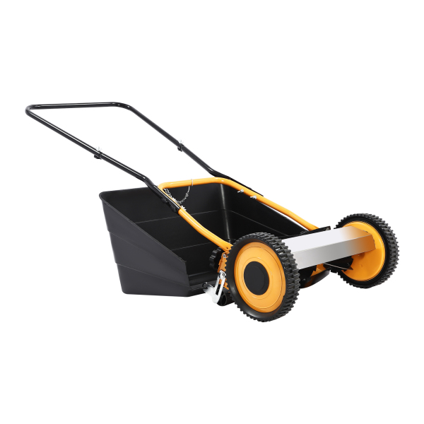 Cortacésped de 14", Cortacésped de ruedas, Cortacésped de empuje manual, Altura ajustable, Función 2 en 1, Alta eficacia