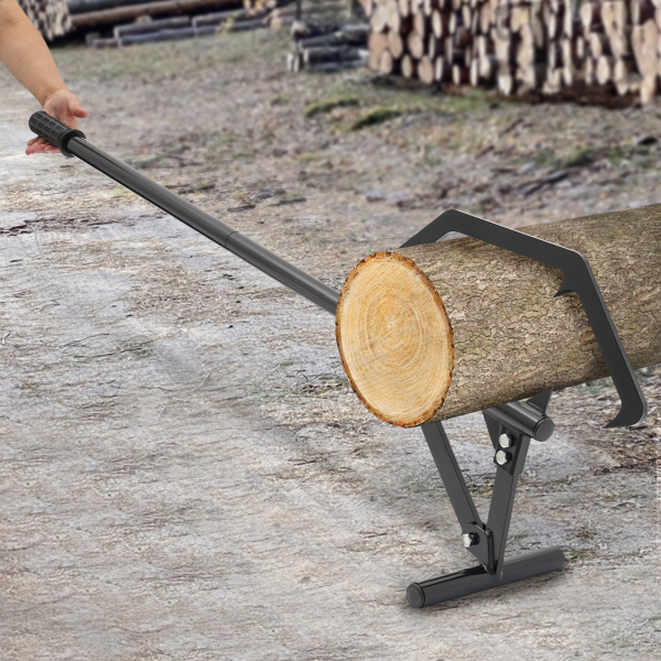 Elevador de Madera, Gancho Ajustable para Rodillo de Tala, Herramientas para Levantar Madera de 7,6 a 63 cm de Diámetro Elevador de Madera, Gancho Ajustable para Rodillo de Tala, Herramientas para Levantar Madera de 7,6 a 63 cm de Diámetro
