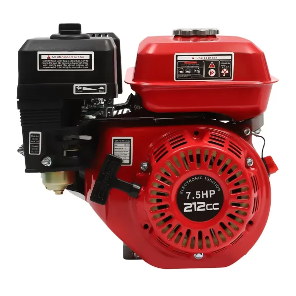 Motor de gasolina de 7,5 CV y 5,1 kW, refrigerado por aire, motor de 4 tiempos, motor de estacionamiento y accionamiento, diámetro de eje de 20 mm