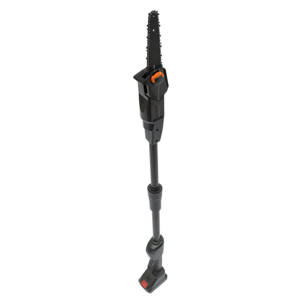 Sierra de pértiga con batería de 1500mAh y cargador estándar, recargable sin cable de doble sección con eje de ensamblaje