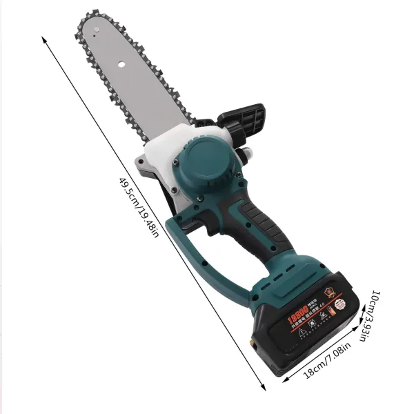 Motosierra con batería de 8 pulgadas, mini motosierra con batería eléctrica, portátil, 120 W, con 2 pilas de 48 V, 19,800 mAh y cargador rápido Motosierra con batería de 8 pulgadas, mini motosierra con batería eléctrica, portátil, 120 W, con 2 pilas de 48 V, 19,800 mAh y cargador rápido