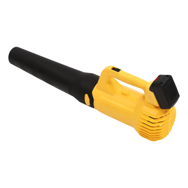 Soplador de hojas sin cable con 2 pilas, Soplador de mano sin cable, Salida de aire: 3.3m³/min, 82*17*25cm, 3000W, Amarillo