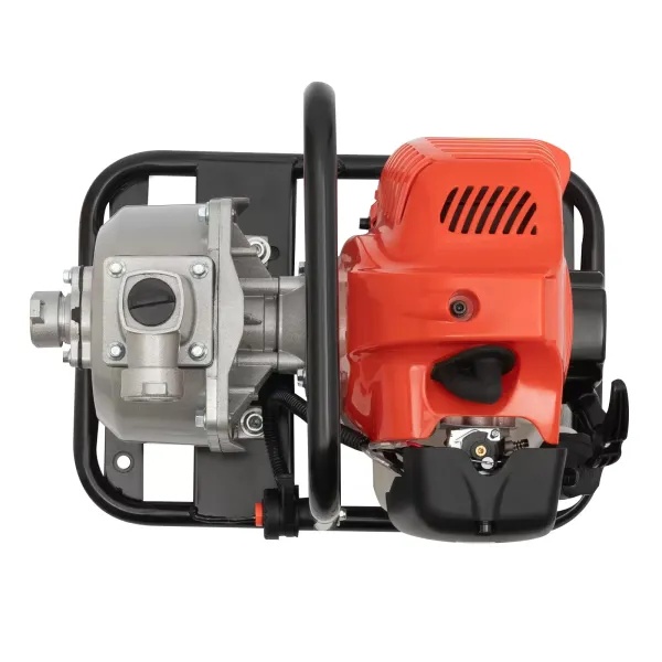 CNCEST Bomba de agua de gasolina, 43 cc, 20.000 l/h, bomba de agua sucia con motor de 2 tiempos, altura de extracción de 80 m