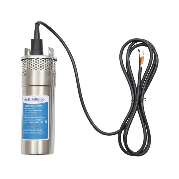 Bomba para pozos profundos, 120 W, bomba sumergible de 12 l/min, sumergible máx. 30 m, bomba de arena IP64