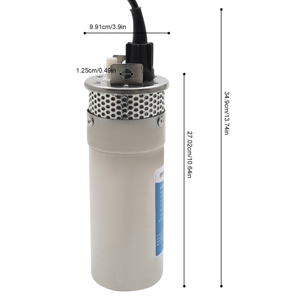 Bomba de pozo profundo, Bomba sumergible, Bomba de agua, Diseño resistente al frío y a las bajas temperaturas, 120W Bomba de pozo profundo, Bomba sumergible, Bomba de agua, Diseño resistente al frío y a las bajas temperaturas, 120W