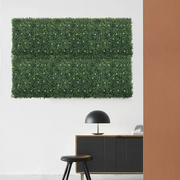 6 unidades de protección visual artificial seto de polietileno, 50 x 50 cm, para terraza, jardín, valla, patio, aceras 6 unidades de protección visual artificial seto de polietileno, 50 x 50 cm, para terraza, jardín, valla, patio, aceras