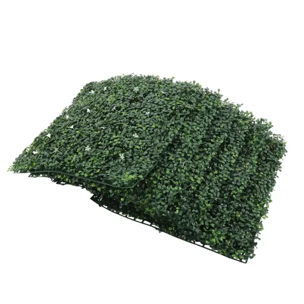 6 unidades de protección visual artificial seto de polietileno, 50 x 50 cm, para terraza, jardín, valla, patio, aceras