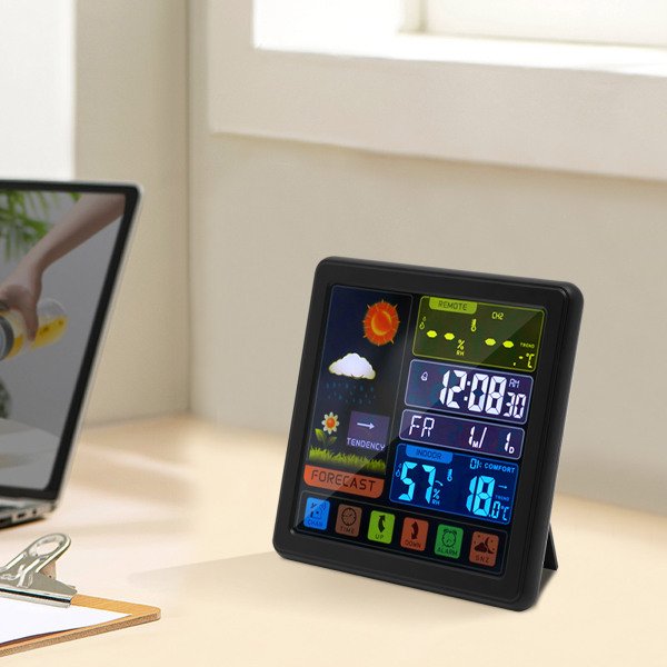 Estación meteorológica Termómetro Monitor inalámbrico de temperatura y humedad con sensor alimentado por batería Estación meteorológica Termómetro Monitor inalámbrico de temperatura y humedad con sensor alimentado por batería
