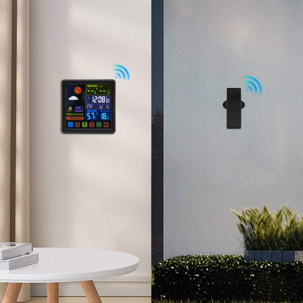 Estación meteorológica Termómetro Monitor inalámbrico de temperatura y humedad con sensor alimentado por batería Estación meteorológica Termómetro Monitor inalámbrico de temperatura y humedad con sensor alimentado por batería