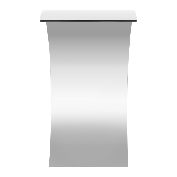 Piscina cascada de acero inoxidable, ducha de cascada, 60 x 30 cm, diseño de arco, para Jardín Exterior, Decoración, Estanque, Plateado