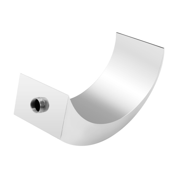 Piscina cascada de acero inoxidable, ducha de cascada, 60 x 30 cm, diseño de arco, para Jardín Exterior, Decoración, Estanque, Plateado