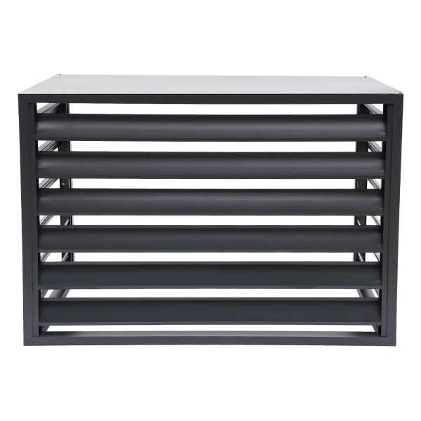 Valla para aire acondicionado 1.5P de cuatro lados 100x70x50 - Gris oscuro Valla para aire acondicionado, Pantalla de privacidad para aire acondicionado