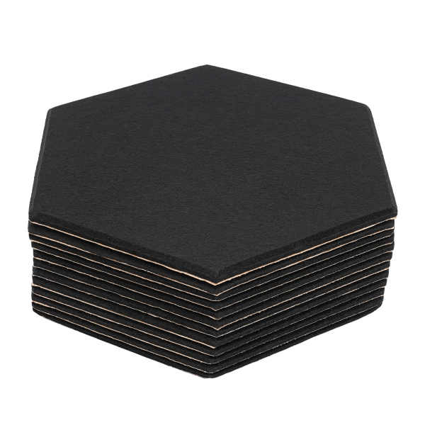 12 piezas Pared insonorizante de alta densidad para decoración de paredes y tratamiento acústico, 30*35cm, Negro