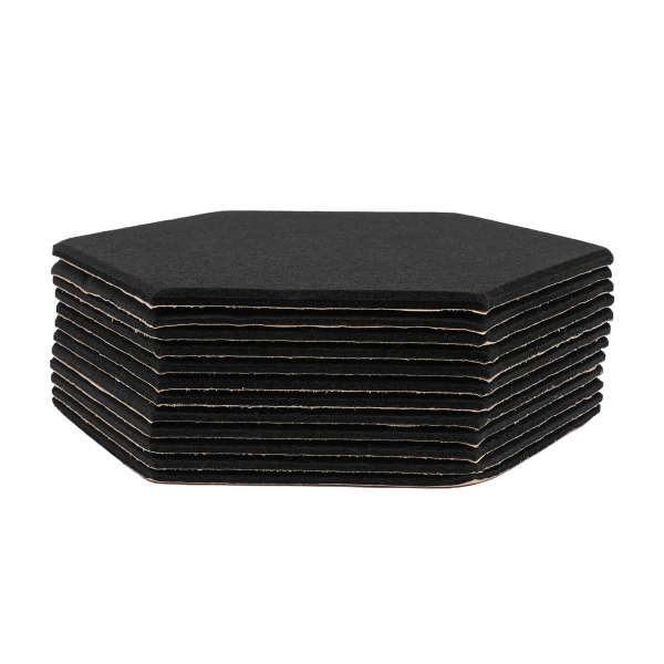 12 piezas Pared insonorizante de alta densidad para decoración de paredes y tratamiento acústico, 30*35cm, Negro