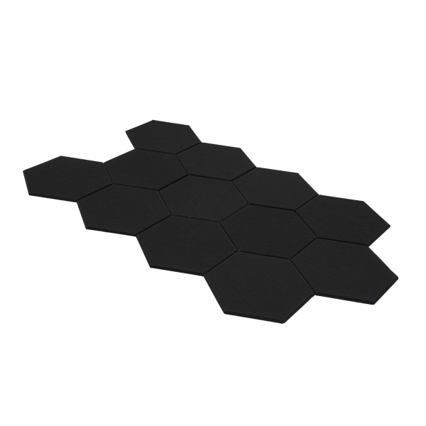 12 piezas Pared insonorizante de alta densidad para decoración de paredes y tratamiento acústico, 30*35cm, Negro 12 piezas Pared insonorizante de alta densidad para decoración de paredes y tratamiento acústico, 30*35cm, Negro