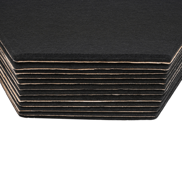 12 piezas Pared insonorizante de alta densidad para decoración de paredes y tratamiento acústico, 30*35cm, Negro