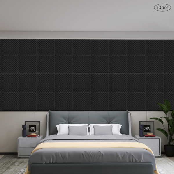 10 Piezas de Espuma Acústica, Esteras de Insonorización Autoadhesivas - 50 x 50 x 5 cm (Negro) 10 Piezas de Espuma Acústica, Esteras de Insonorización Autoadhesivas - 50 x 50 x 5 cm (Negro)