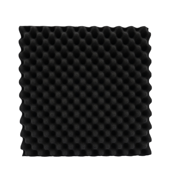 10 Piezas de Espuma Acústica, Esteras de Insonorización Autoadhesivas - 50 x 50 x 5 cm (Negro)