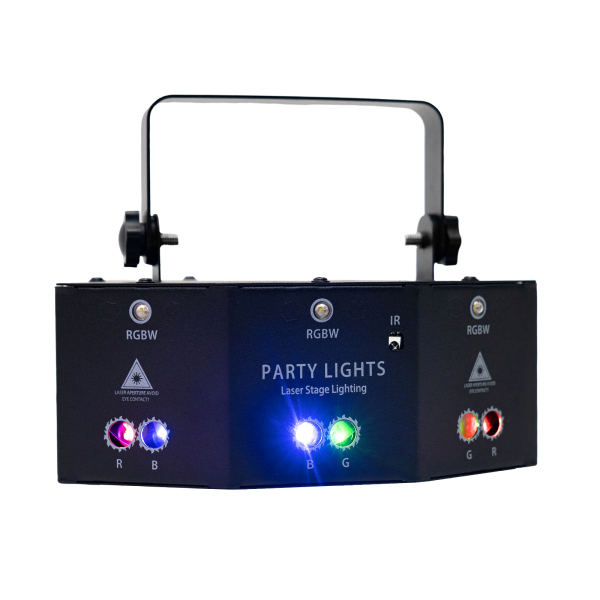 Proyector de luz LED RGB con láser de 9 ojos, proyector de DJ, iluminación de escenario de discoteca, efecto de luz