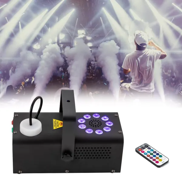 Máquina de humo de 500W, máquina de humo con control remoto, máquina de humo portátil