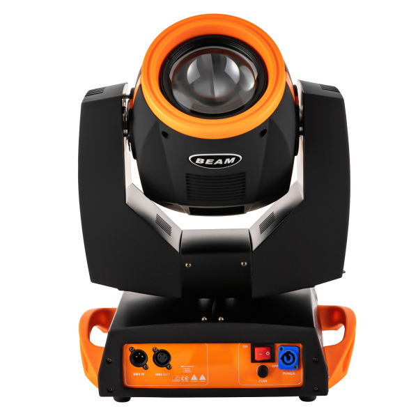 7R 230W Haz de Luz Cabeza Móvil, 17 Gobos RGBW Iluminación de Escenario, 14 Colores Luces DJ 16ch, Rotación multiángulo