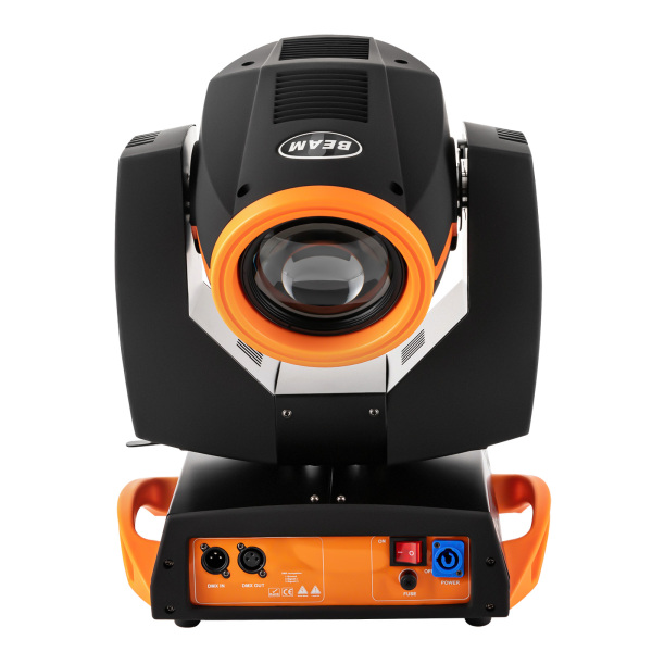 7R 230W Haz de Luz Cabeza Móvil, 17 Gobos RGBW Iluminación de Escenario, 14 Colores Luces DJ 16ch, Rotación multiángulo