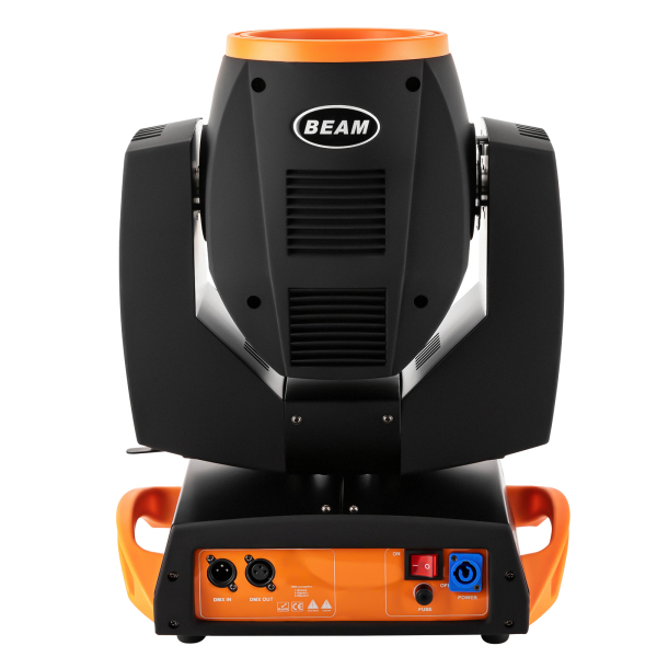7R 230W Haz de Luz Cabeza Móvil, 17 Gobos RGBW Iluminación de Escenario, 14 Colores Luces DJ 16ch, Rotación multiángulo