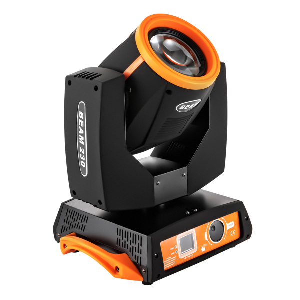 7R 230W Haz de Luz Cabeza Móvil, 17 Gobos RGBW Iluminación de Escenario, 14 Colores Luces DJ 16ch, Rotación multiángulo