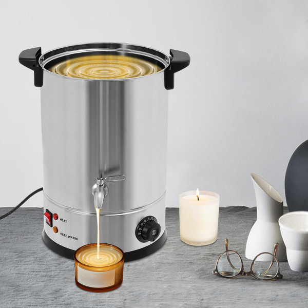Olla para derretir cera de 12 l para hacer velas, olla para derretir cera, máquina comercial grande para derretir cera