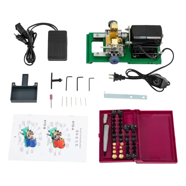 Taladro de perlas de 220 V, juego completo de joyas jade sin escalonamiento, herramientas taladro titular para concha coral ámbar (verde) Taladro de perlas de 220 V, juego completo de joyas jade sin escalonamiento, herramientas taladro titular para concha coral ámbar (verde)