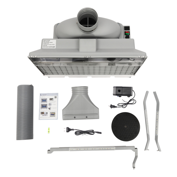 Banco de trabajo para pintar maquetas, Banco de trabajo para pintar con pistola con 3 barras de luz LED, Gris Banco de trabajo para pintar maquetas, Banco de trabajo para pintar con pistola con 3 barras de luz LED, Gris