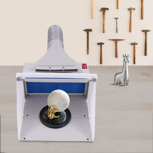 Banco de trabajo para pintar maquetas, Banco de trabajo para pintar a pistola con barras de luz LED Banco de trabajo para pintar maquetas, Banco de trabajo para pintar a pistola con barras de luz LED