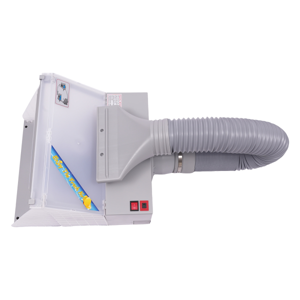 Banco de trabajo para pintar maquetas, Banco de trabajo para pintar a pistola con barras de luz LED